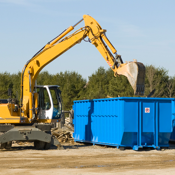 how many times can i have a residential dumpster rental emptied in Greenfield